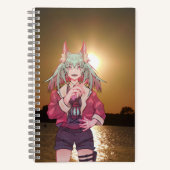 Anime, V Tuber VTuber sunset ノートブック (正面)