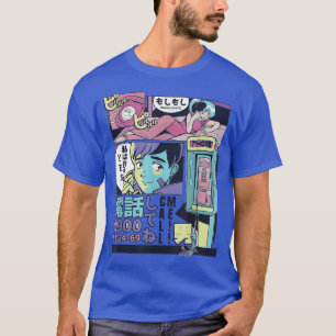 Anime Vaporwave Japanアニメマーチアニメ物Japa Tシャツ