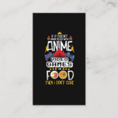 Anime Video Game Food Gamerおたくゲームコントローラ 名刺 (正面)