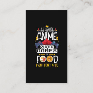 Anime Video Game Food Gamerおたくゲームコントローラ 名刺
