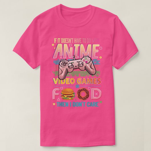 Anime Video Games Food  Anime Lovers Idea Girls Bo Tシャツ (デザイン正面)