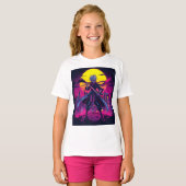 Anime Violet - 大胆で夢のような美意識 Tシャツ (正面フル)