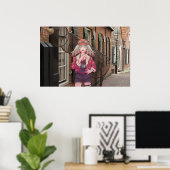 anime, VTuber, V Tuber Dutch town ポスター (ホームオフィス)