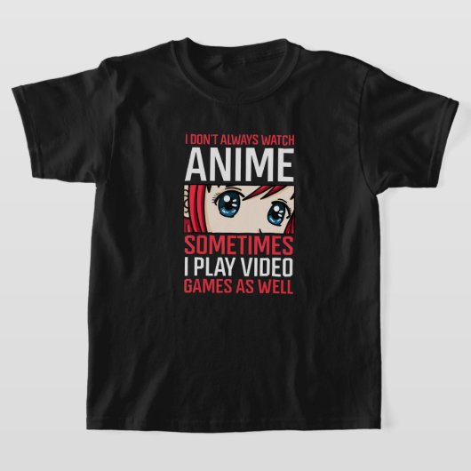 Anime Waifu Girl Eyesビデオゲームゲーマーゲーム Tシャツ (レイダウン)