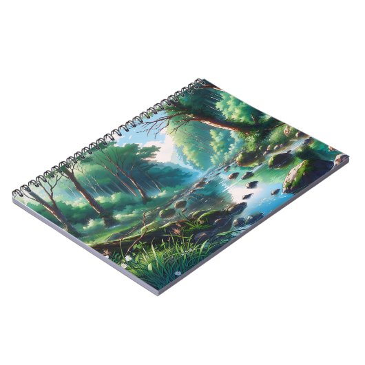 Anime Waldlandschafts Grafik ノートブック (左側)