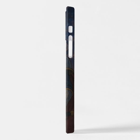  Anime Warrior Girl – Epic Fantasy Phone Case iPhoneケース (左側面)