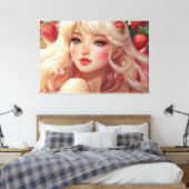Anime Water Color Streted Canvas Print キャンバスプリント (インサイチュ (寝室))
