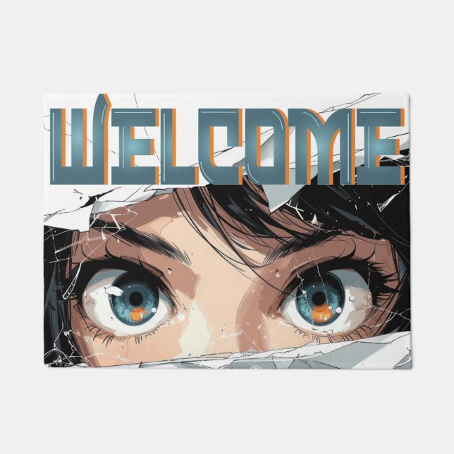 anime welcome door mat ドアマット (正面)