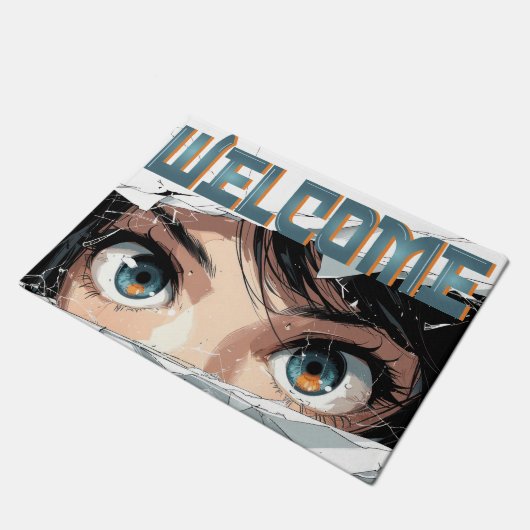 anime welcome door mat ドアマット (アングル)