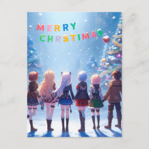 Anime Wonderland Wishes:メリークリスマスポストカード ポストカード