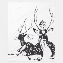 Animez votre couverture avec des animaux フリースブランケット