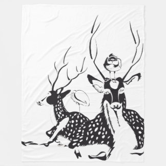 Animez votre couverture avec des animaux フリースブランケット