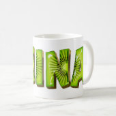 Anina Name Kiwi Style Tasse Teetasse Kaffeetasse コーヒーマグカップ (正面右)
