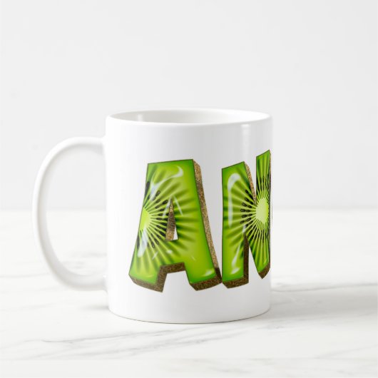 Anina Name Kiwi Style Tasse Teetasse Kaffeetasse コーヒーマグカップ (左)