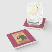 Anisetta Evangelisti Liquore daのデザート ストーンコースター (横)