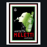 Anisetta Meletti Vintage Ad Poster 16 x 20 ポスター<br><div class="desc">Very nice and Anisetta Meletti poster- a popular choice.  16 x 20</div>