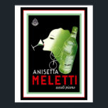 Anisetta Meletti Vintage Ad Poster 16 x 20 ポスター<br><div class="desc">Very nice and Anisetta Meletti poster- a popular choice.  16 x 20</div>