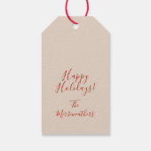 Anisette Red Gift Tags ギフトタグ (裏面)