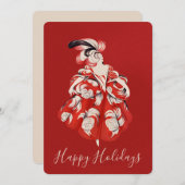 Anisette Red Holiday Flat Card シーズンカード (正面/裏面)