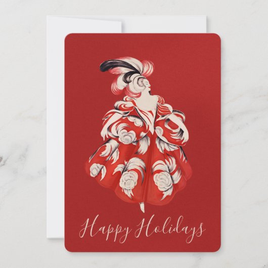 Anisette Red Holiday Flat Card シーズンカード (正面)