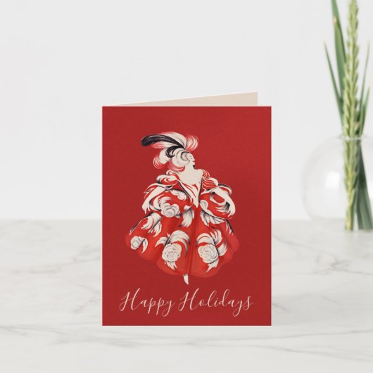 Anisette Red Holiday Folded Card シーズンカード (正面)
