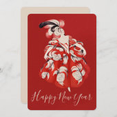 Anisette Red New Year シーズンカード (正面/裏面)