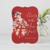 Anisette Red New Year's Eve Invitation 招待状 (スタンド正面)