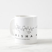 Anishaペプチド名mug コーヒーマグカップ (正面左)