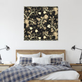 Anishinaabe Floral Beaded Applique Art キャンバスプリント (インサイチュ (寝室))