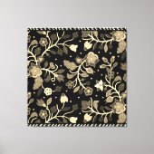 Anishinaabe Floral Beaded Applique Art キャンバスプリント (正面)