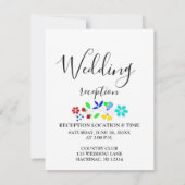 Anishinaabe Floral Strawberry Wedding Invitation 招待状 (裏面)