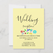 Anishinaabe Floral Strawberry Wedding Invitation 招待状 (裏面)