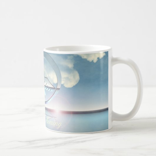 Anishinabekの朝V2のマグ コーヒーマグカップ (右)