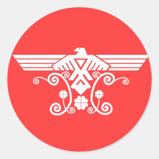 Anishinabek Thunderbird V4シール ラウンドシール (正面)