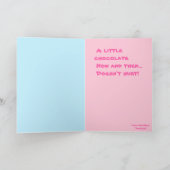 Anita Bunny「おもしろい」カード縦すべてのサイズ カード (内部)