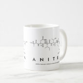 Anitraペプチド名mug コーヒーマグカップ (正面右)