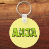 Anja Name Kiwi Design Schlüsselanhänger キーホルダー (正面)