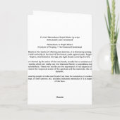 Anjali/Namaskara Mudraグリーティングカード カード (裏面)