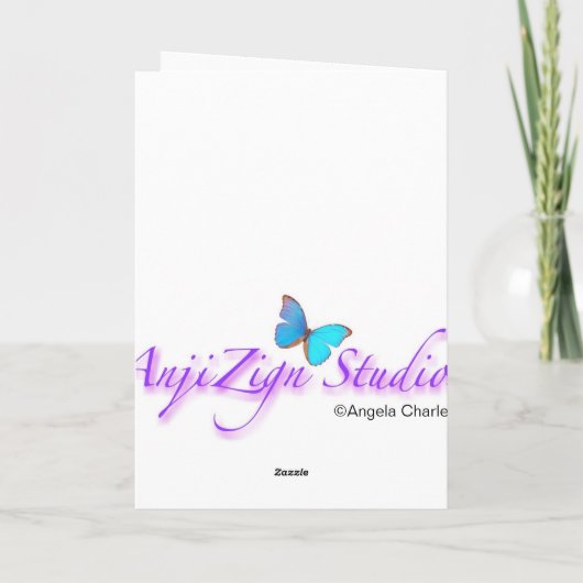 AnjiZignの挨拶 カード (裏面)