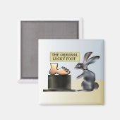 Anjo Lafinによるラッキー足マグネット マグネット (正面/裏面)