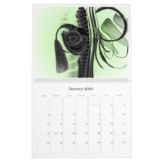 Anjo Lafinの2010年のフラクタルの世界 カレンダー (1月 2026)