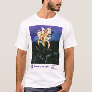 Anjo Lafin著夜の花 Tシャツ