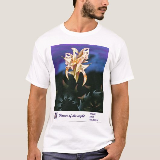 Anjo Lafin著夜の花 Tシャツ (正面)