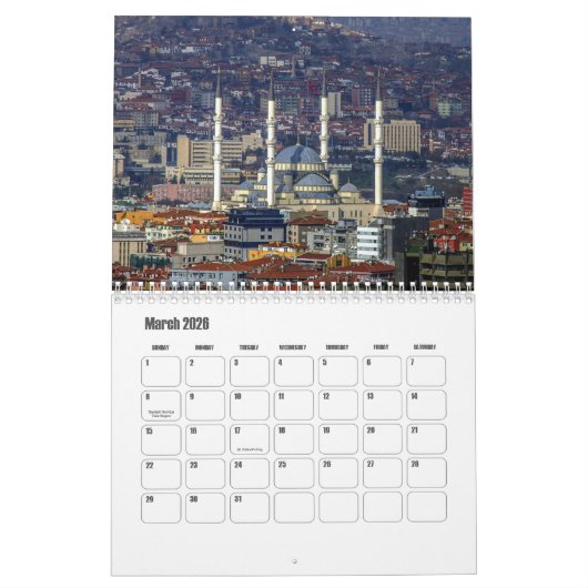 Ankara-Turkey Calendar カレンダー (3月 2026)