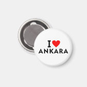Ankara Turkey love city heart like travel マグネット (正面/裏面)