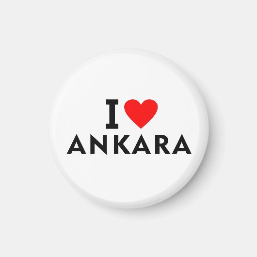 Ankara Turkey love city heart like travel マグネット (正面)