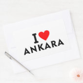 Ankara Turkey love city heart like travel 長方形シール (封筒)