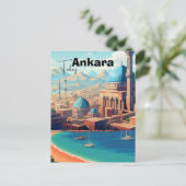 Ankara Turkey wall art - Turkey, Ankara print, Ank ポストカード (スタンド正面)