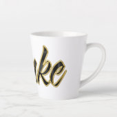 Anke black gold Lettering Latte Tasse カフェラテマグ (右)