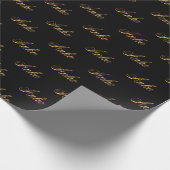 Anke gold Design Lettering Geschenkpapier ラッピングペーパー (角)